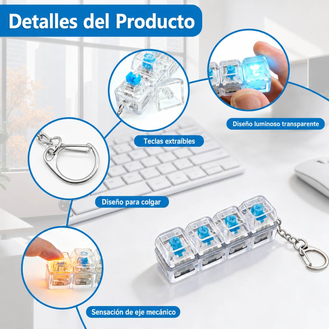 Teclado con Luzes Antiestrés