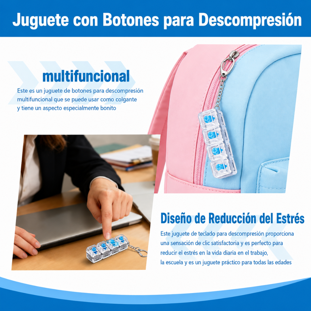 Teclado con Luzes Antiestrés