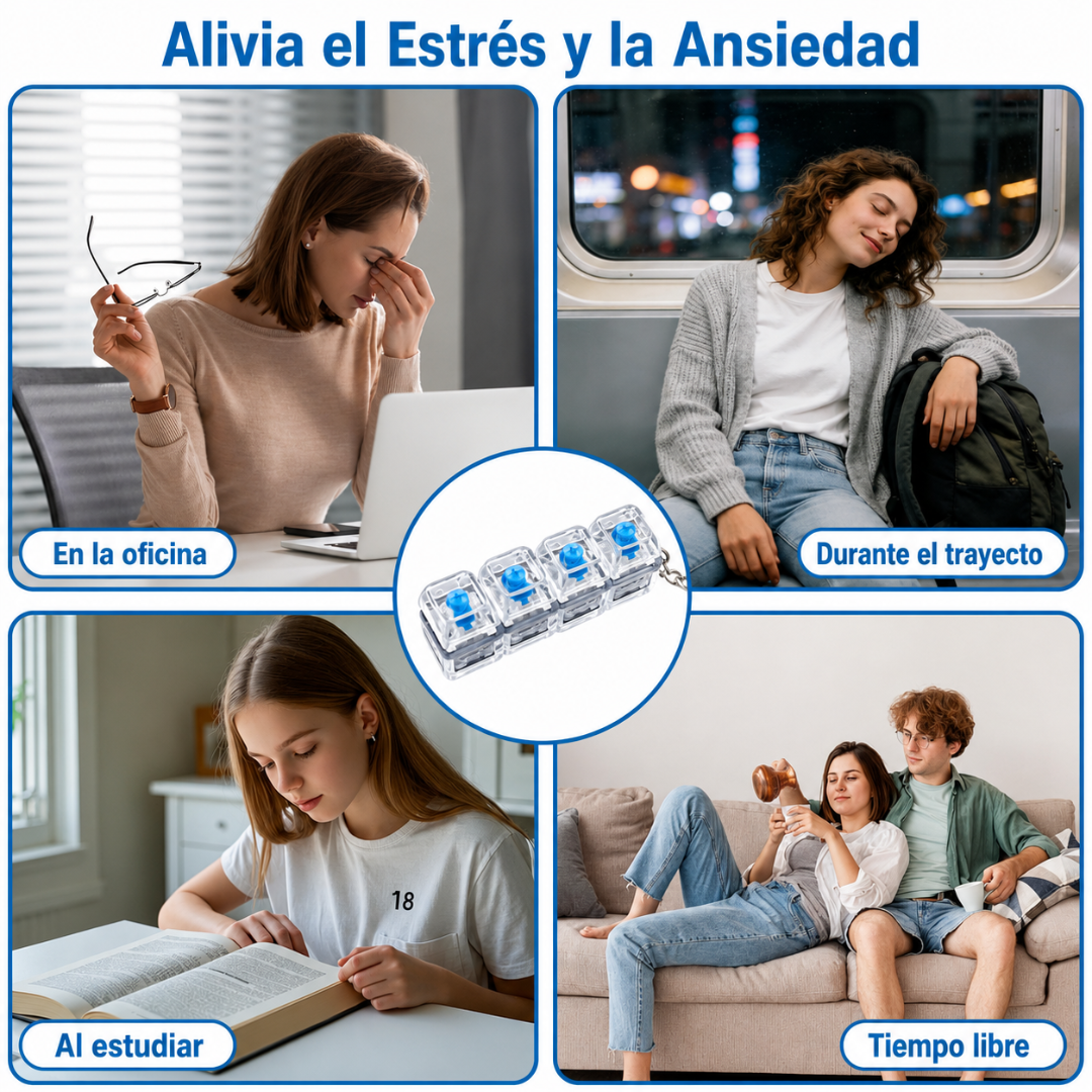 Teclado con Luzes Antiestrés